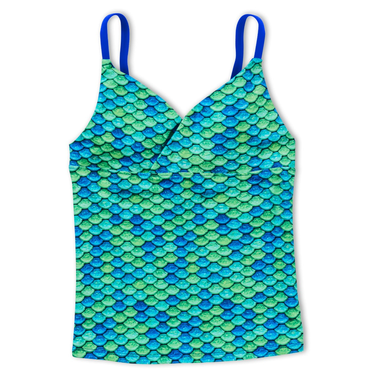 Girls Aussie Green Tankini Top