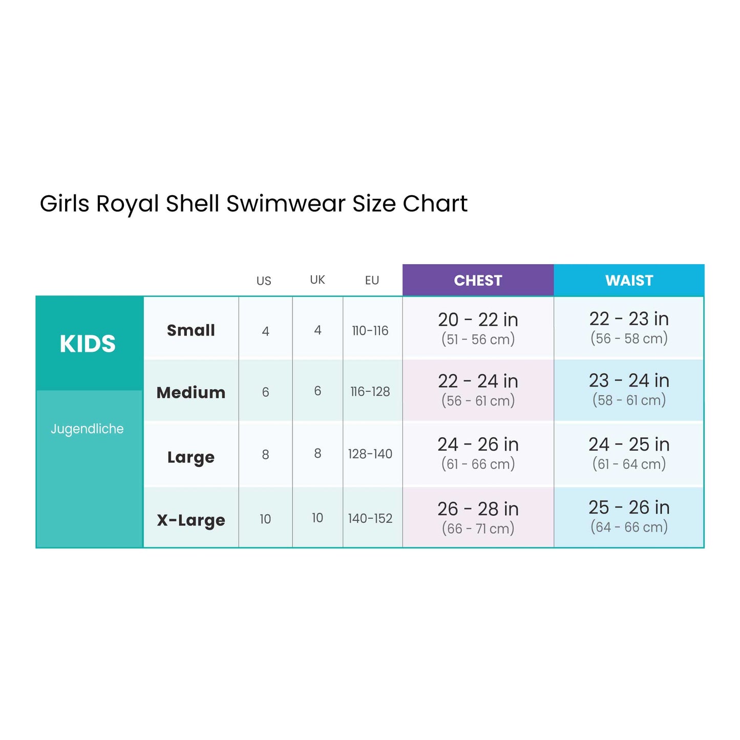 Girls' Laguna Blue Royal Shell Bikini Set