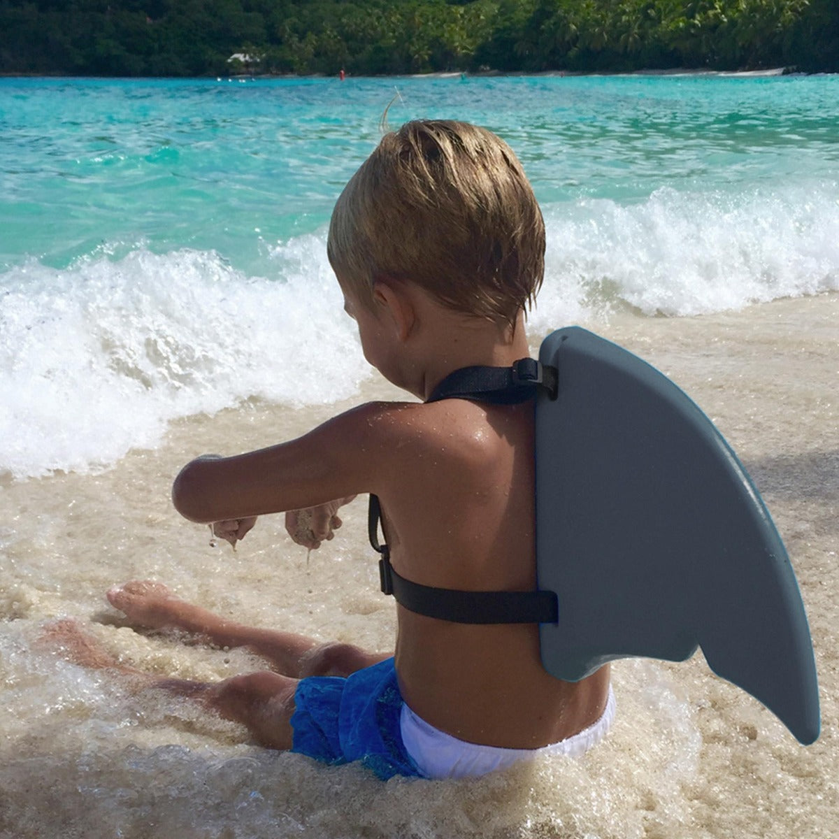 Graues Haifischflossen-Taschenbündel