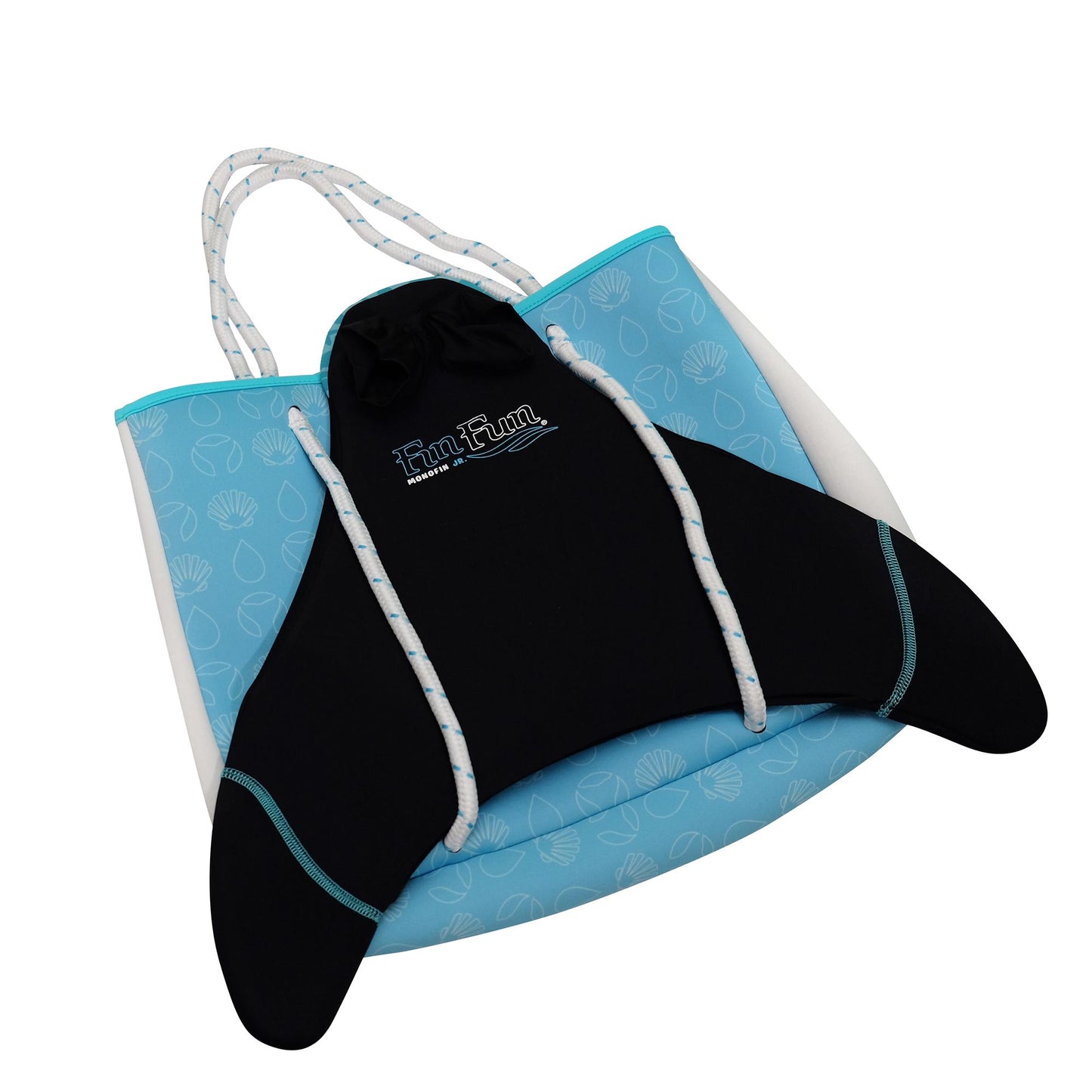 Blue Neoprene Tote Bag