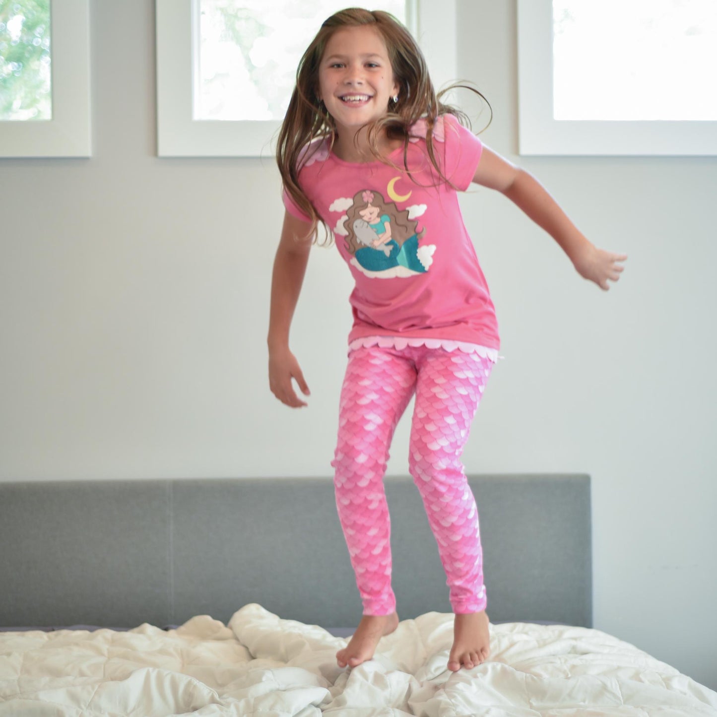 Pink Mermaid Pajama Set