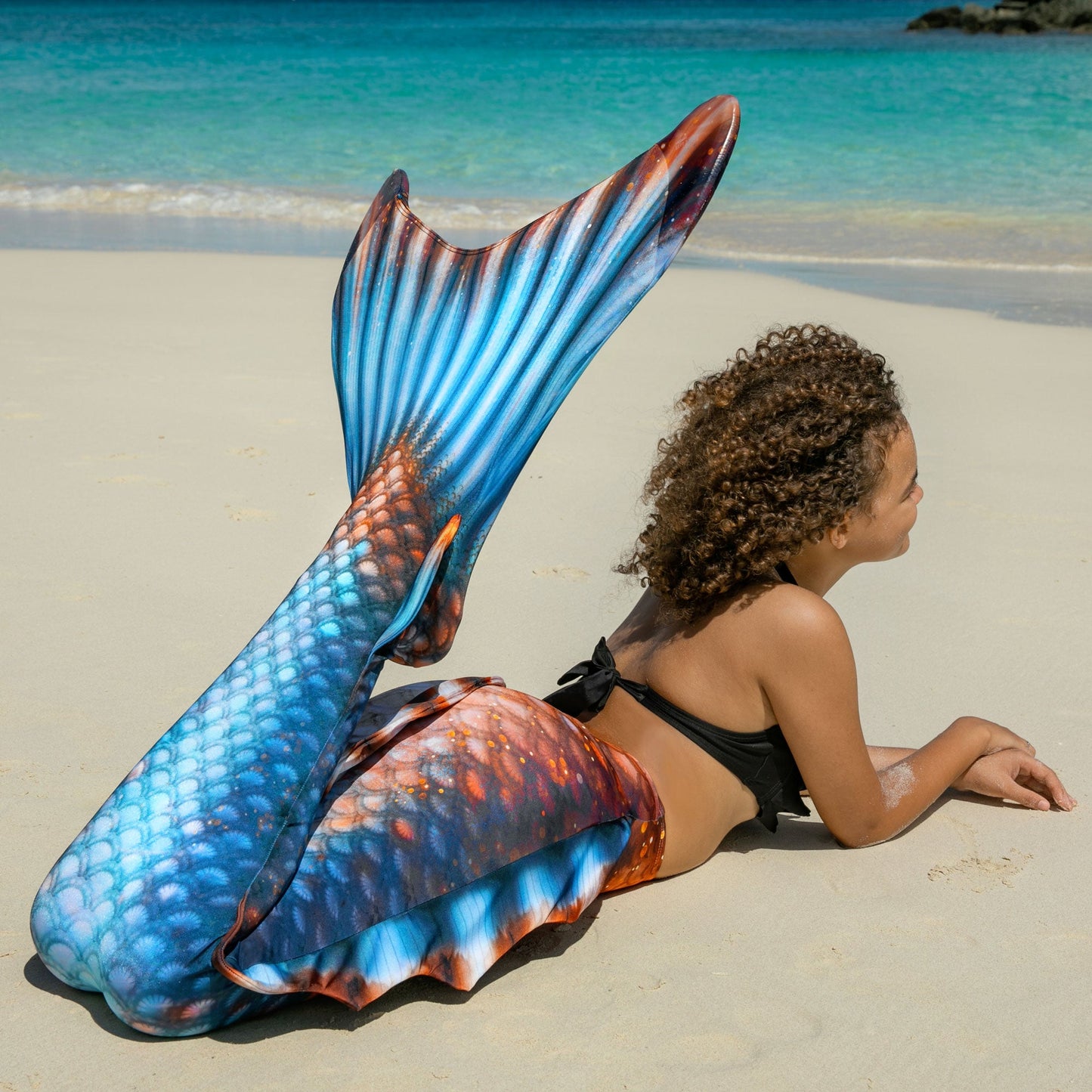 Bronzed Sapphire Atlantis Mermaid Tail - Factory Second