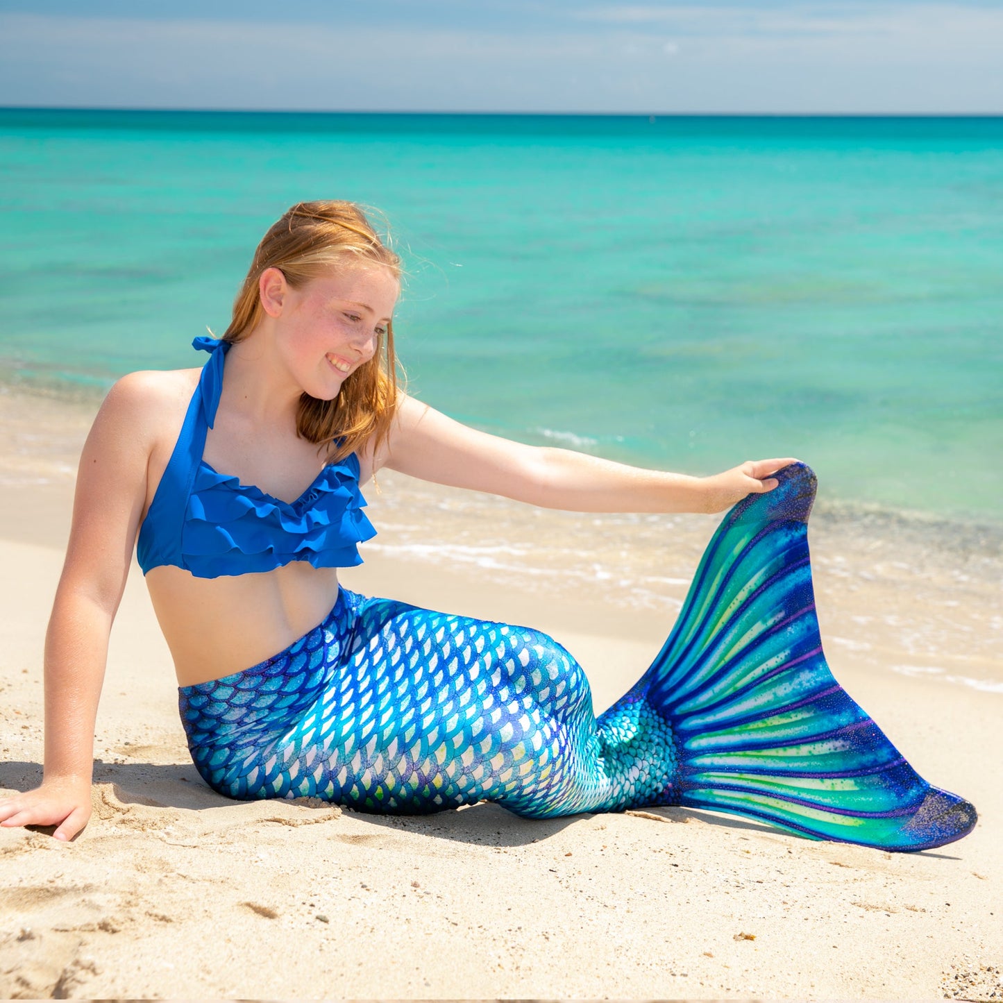 Sapphire Sea Mermaid Tail - Factory Second