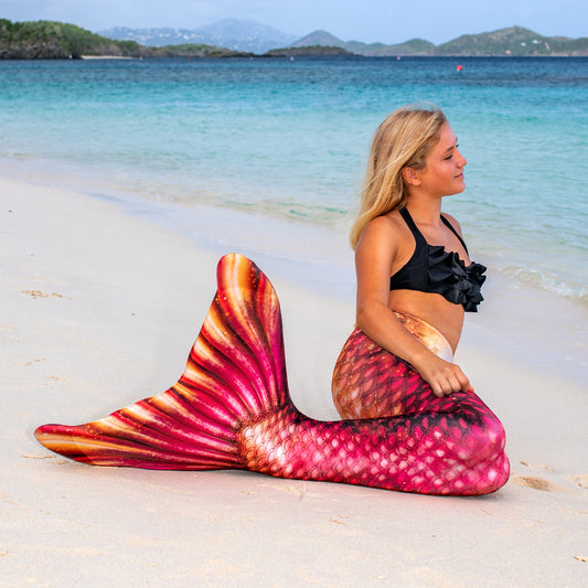 Bronzed Ruby Mermaid Tail