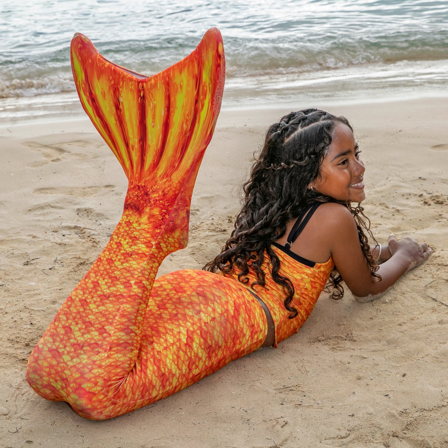 Tropical Sunrise Mermaid Tail - Factory Second