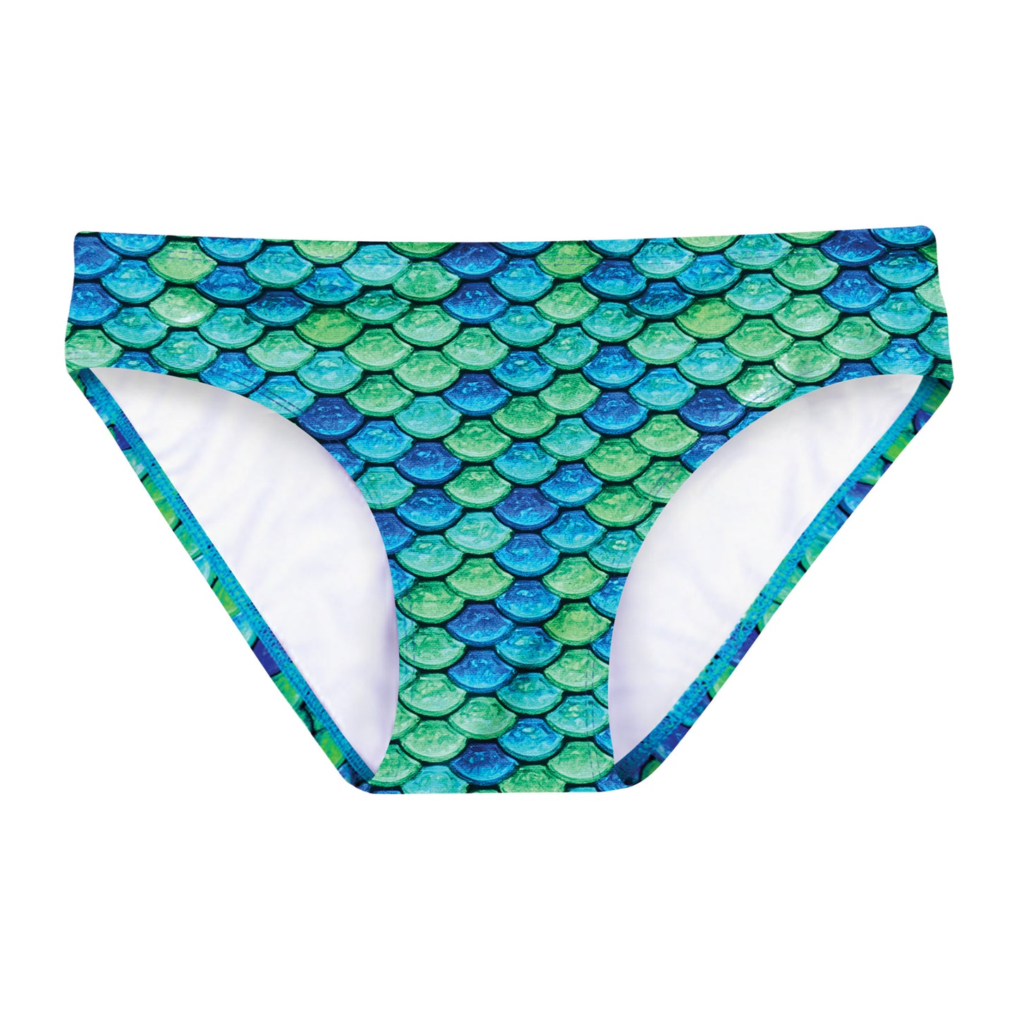 Girls Aussie Green Reversible Bikini Top & Bottom Set