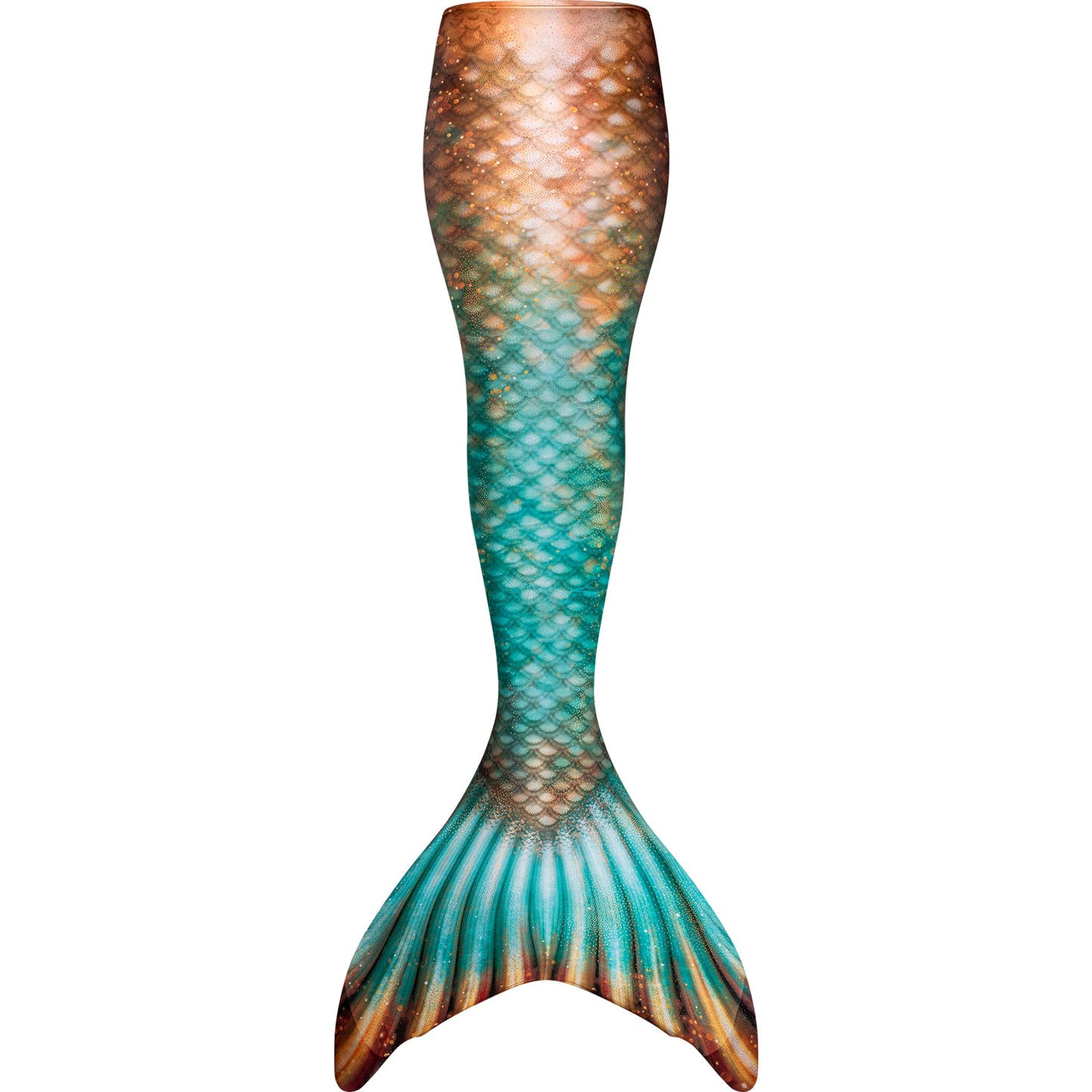 Bronzed Emerald Mermaid Tail