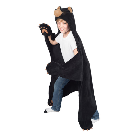 Wild Things Cinder Black Bear Blanket - Factory Second