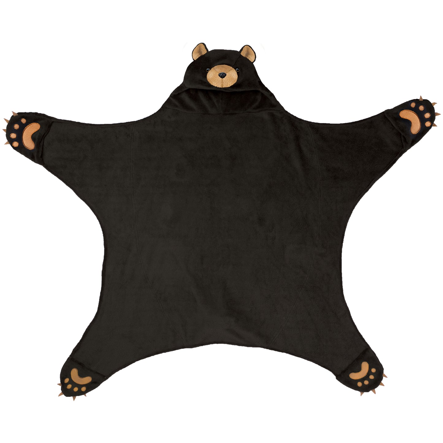 Wild Things Cinder Black Bear Blanket - Factory Second