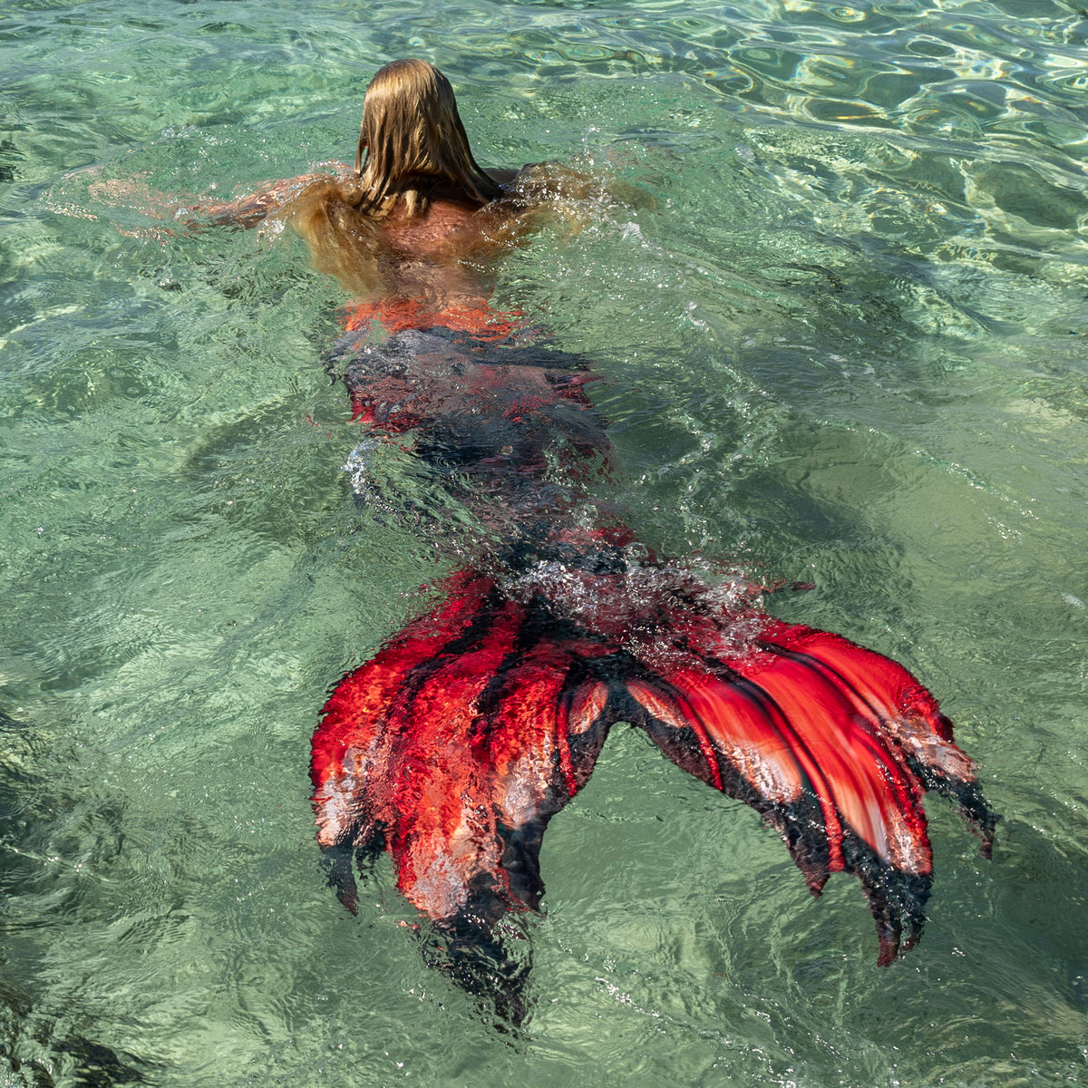 Crimson Koi Neptune Elite Mermaid Tail – Fin Fun Mermaid
