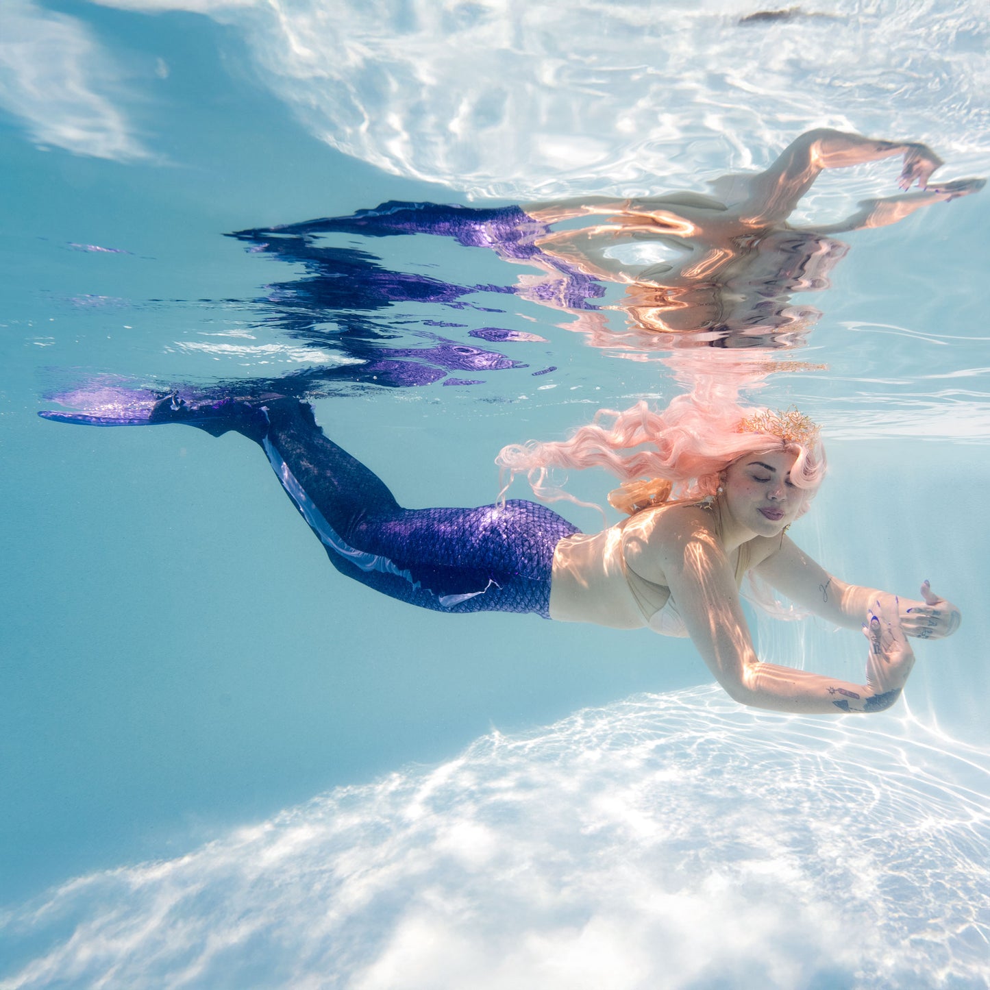 Violet Ink Atlantis Mermaid Tail - Factory Second