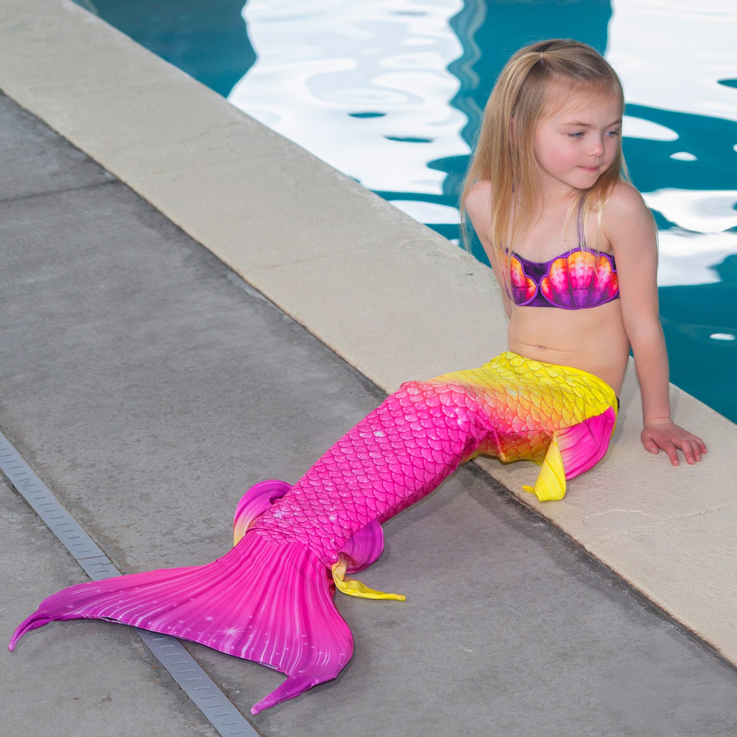 Sunset Beach Fantasy Starter Mermaid Tail with Monofin