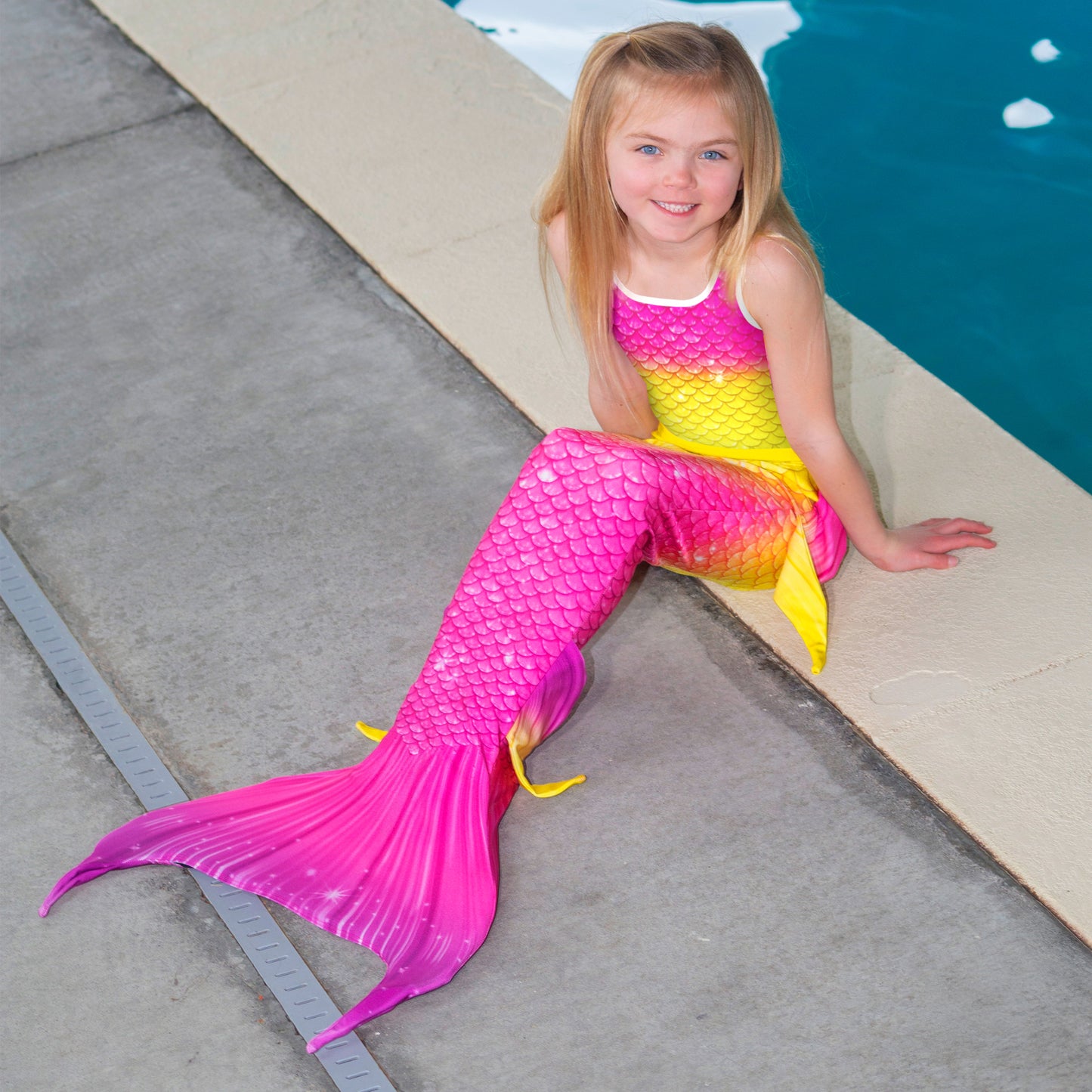 Kids Sunset Beach One-Piece Swimsuit