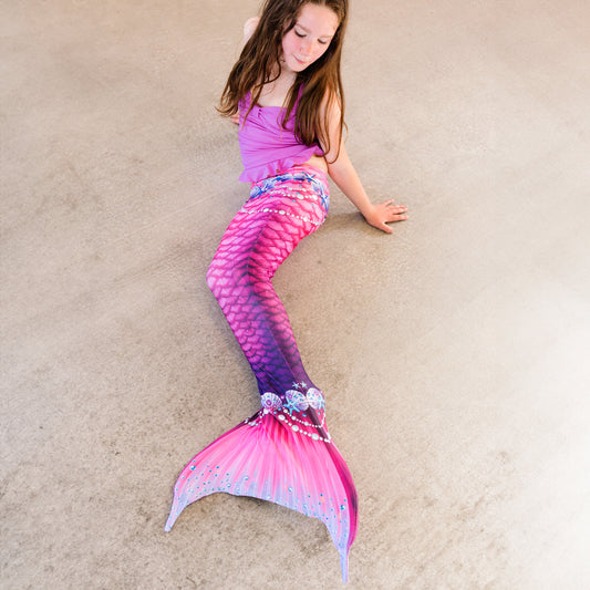 New Pink Fantasy Starter Mermaid Tail with Monofin