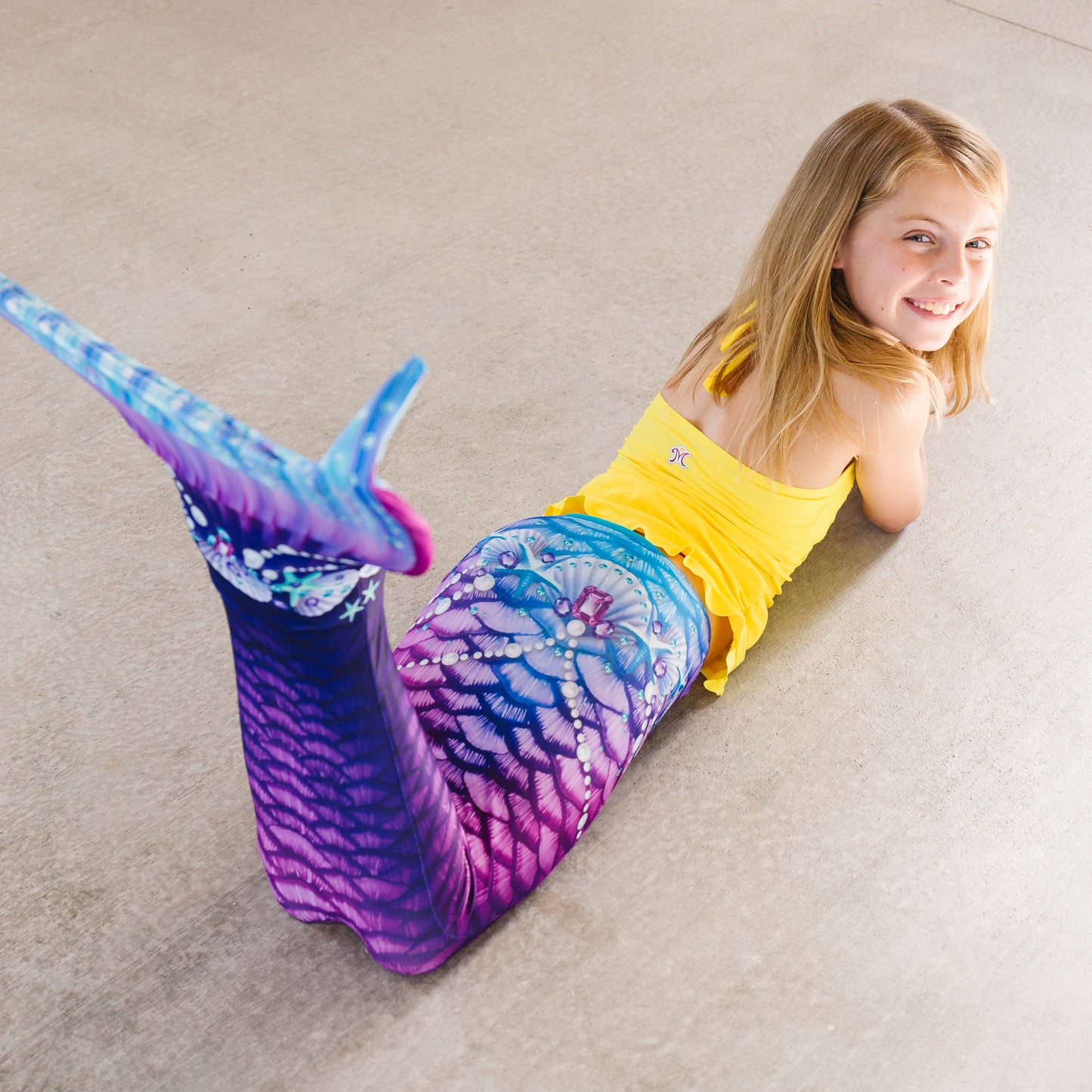 New Purple Fantasy Starter Mermaid Tail with Monofin