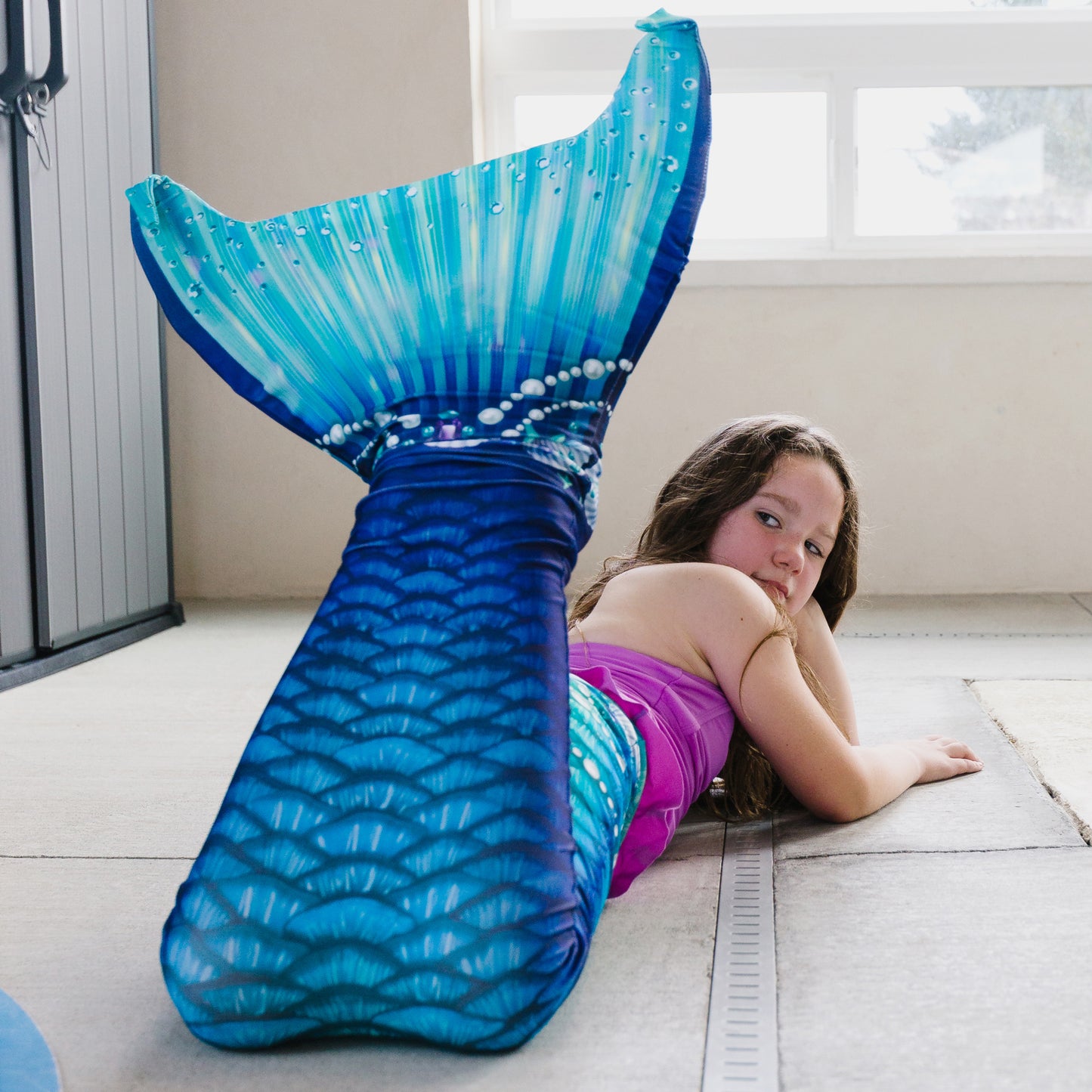 Teal Fantasy Starter Mermaid Tail with Monofin