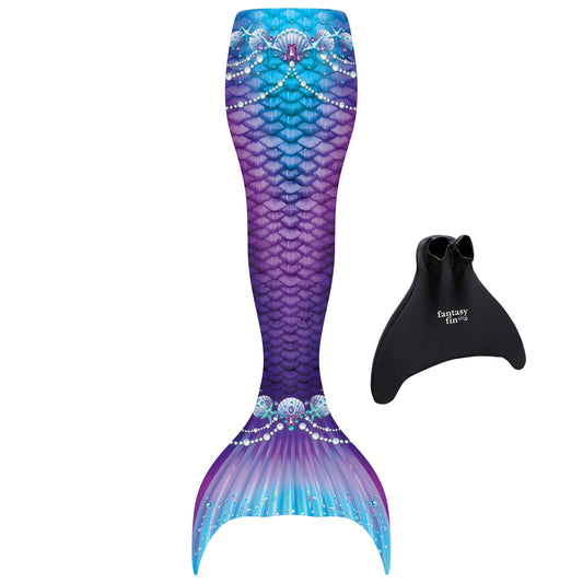 New Purple Fantasy Starter Mermaid Tail with Monofin