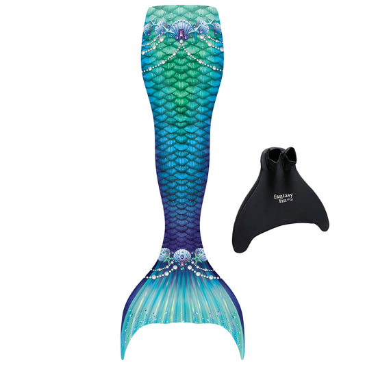 Teal Fantasy Starter Mermaid Tail with Monofin