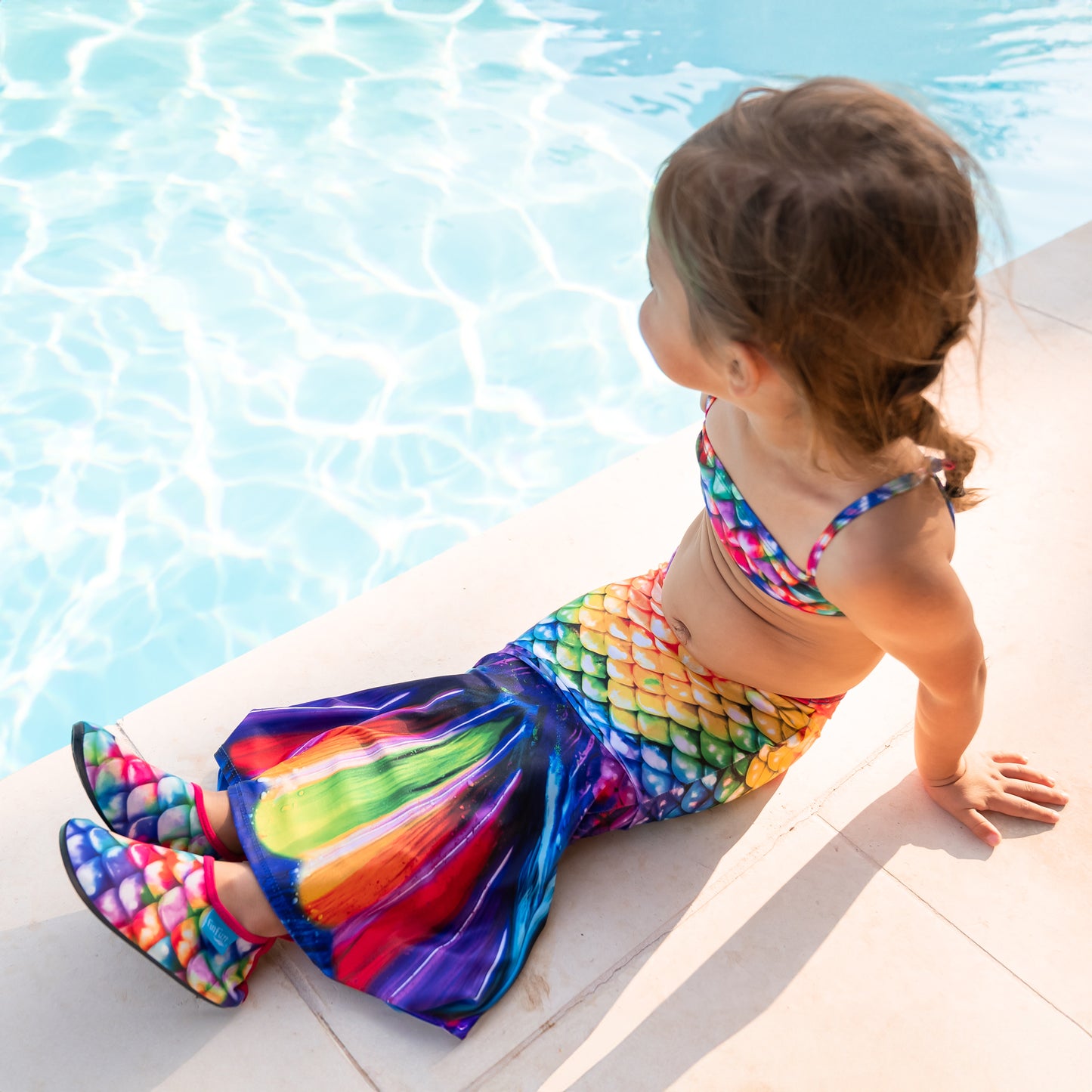 Rainbow Reef Kleinkinder-Schwanz- und Bandeau-Set