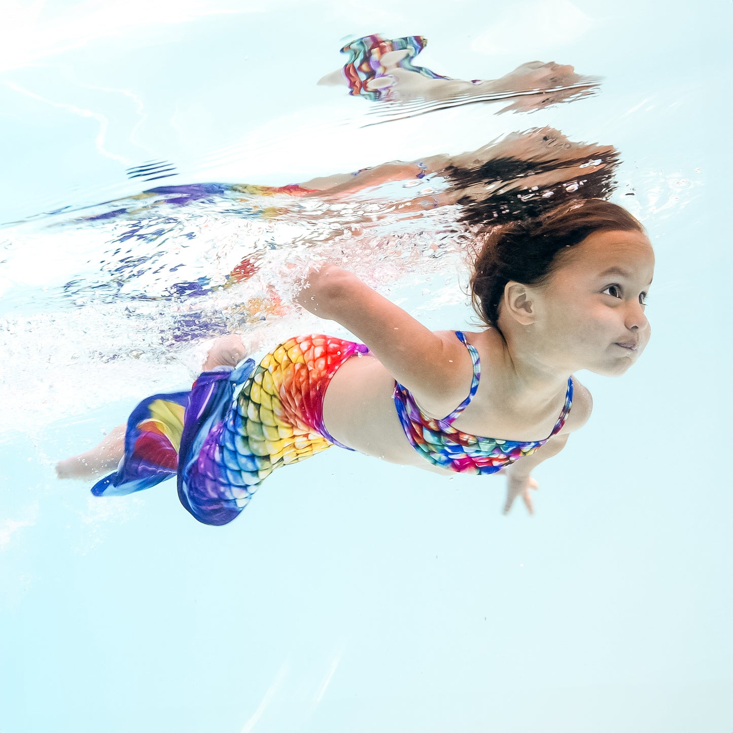 Rainbow Reef Kleinkinder-Schwanz- und Bandeau-Set