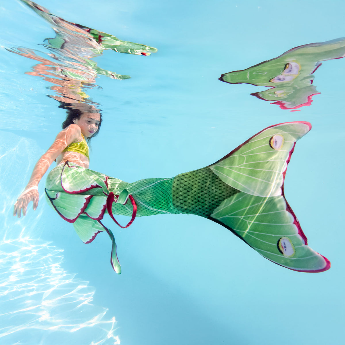 Luna Moth Mermaid tail – Fin Fun Mermaid