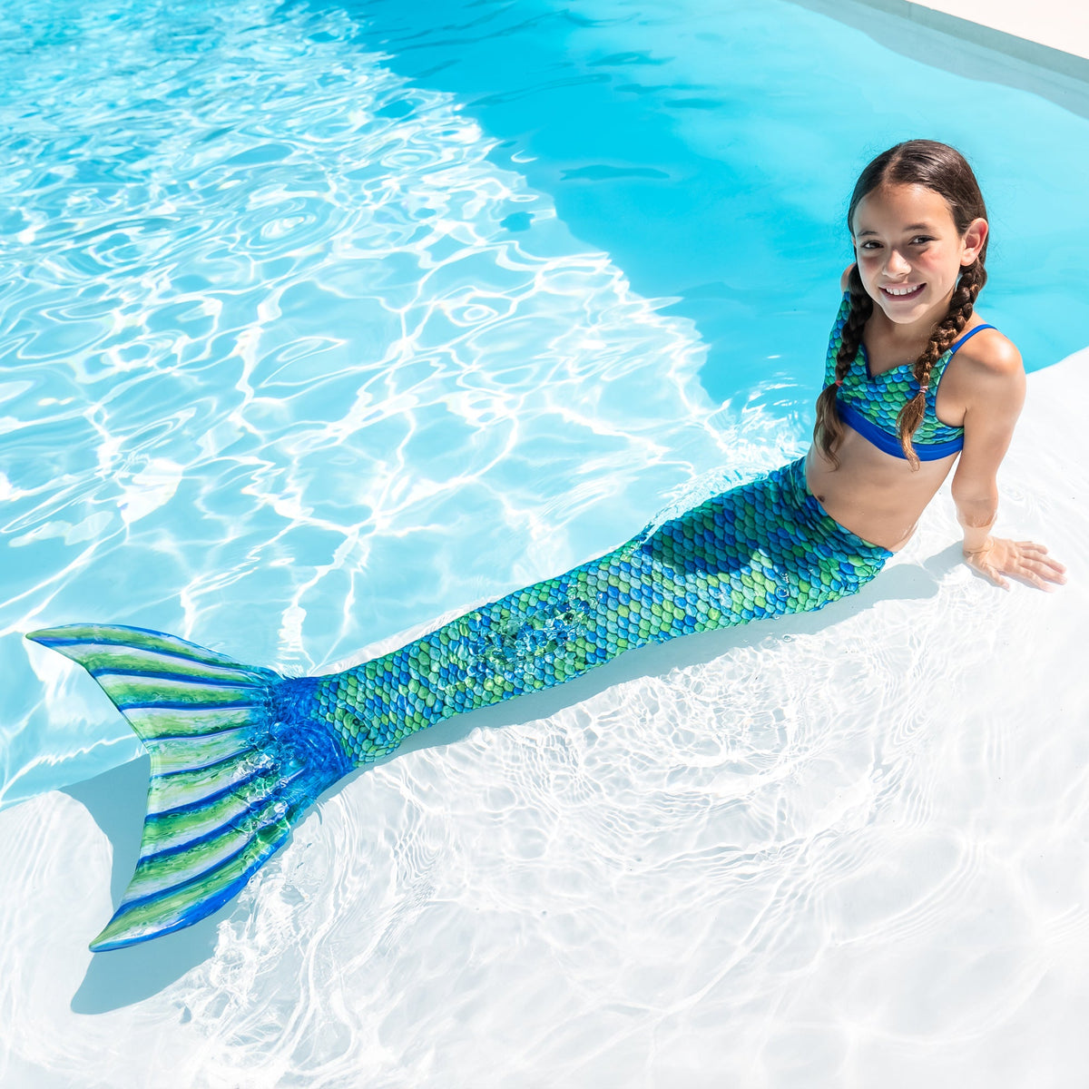 Aussie Green Mermaid Tail - Factory Second – Fin Fun Mermaid