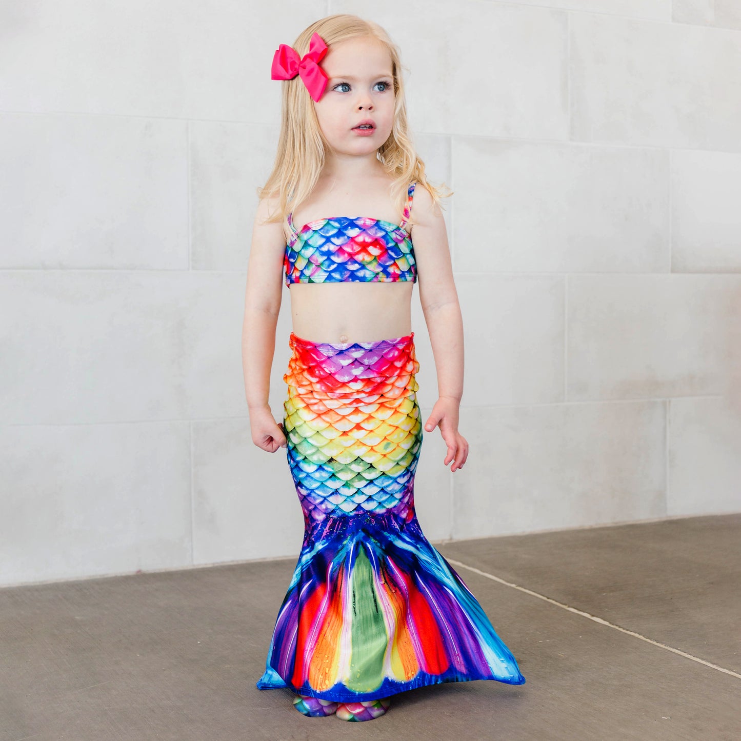 Rainbow Reef Toddler Tail and Bandeau Set