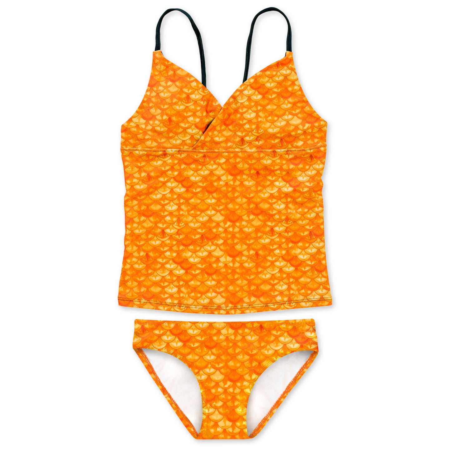 Girls Tropical Sunrise Tankini Top & Bottom Set