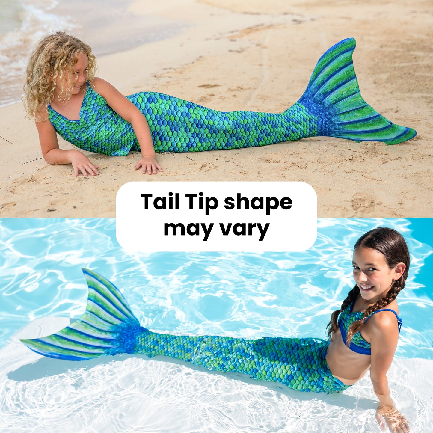 Aussie Green Mermaid Tail - Factory Second