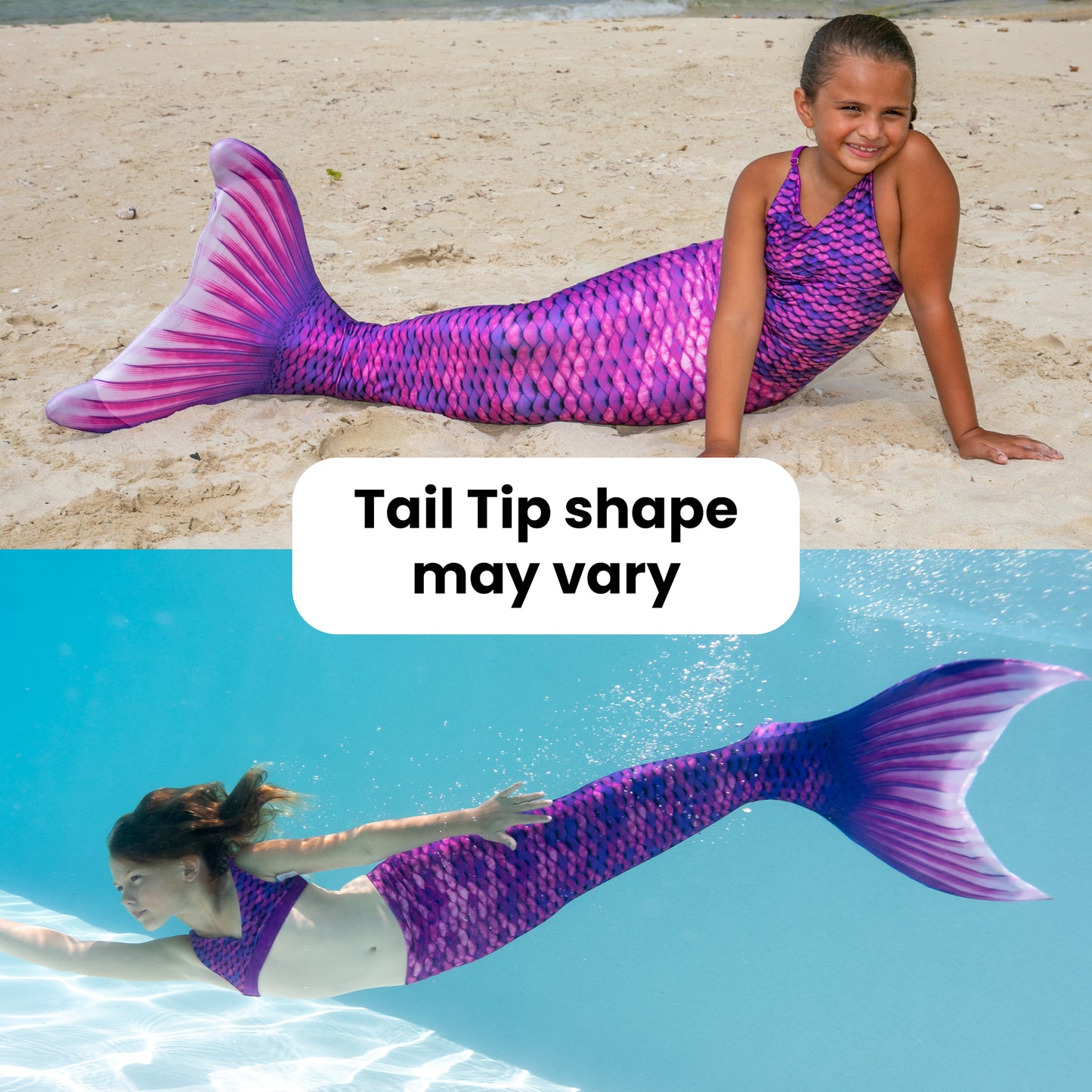 Asiatischer Magenta Meerjungfrauenschwanz