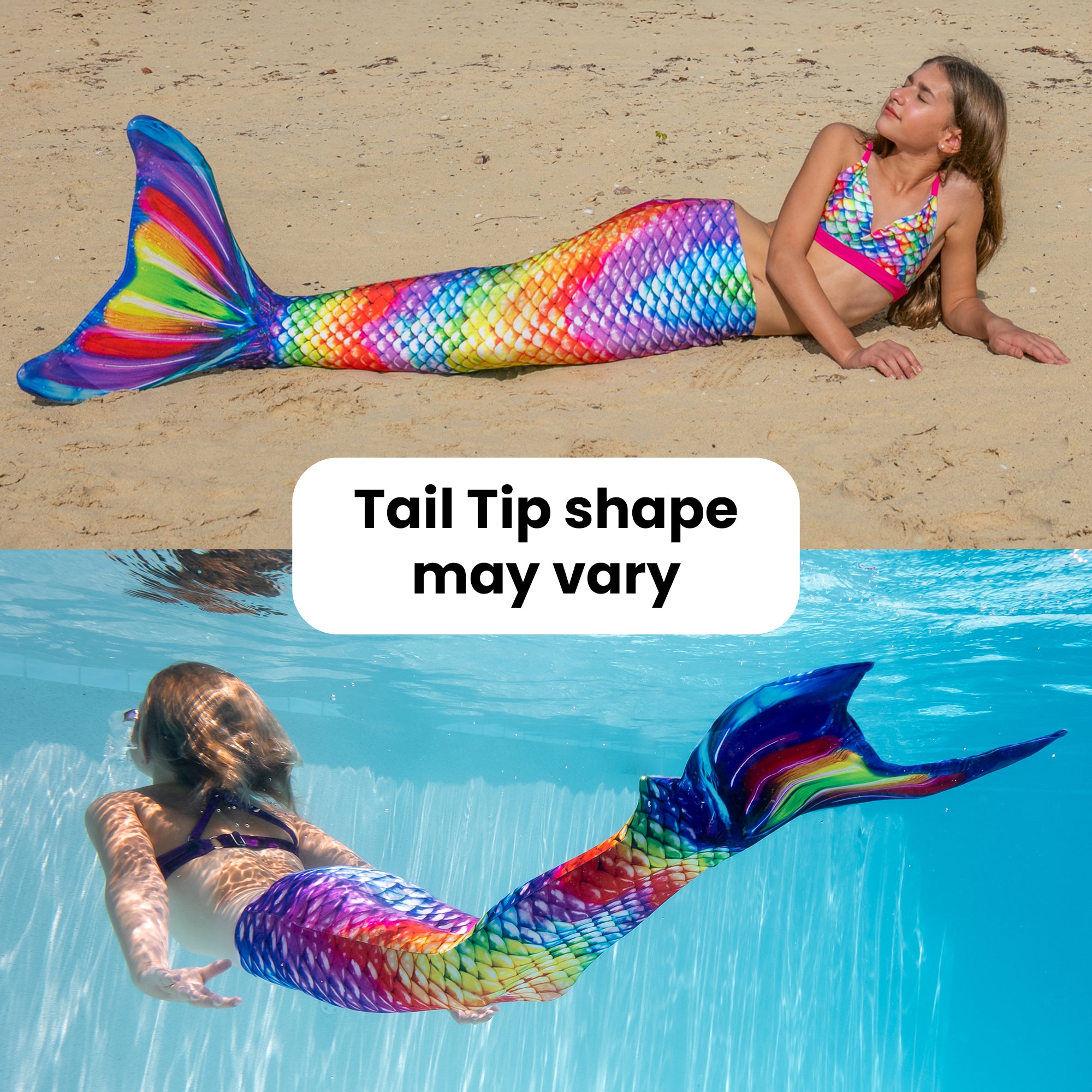 Rainbow Reef Mermaid Tail – Fin Fun Mermaid