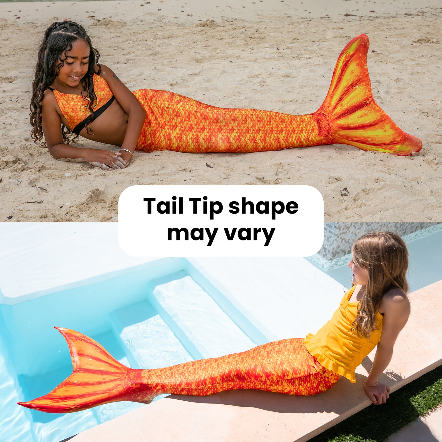 Tropical Sunrise Mermaid Tail