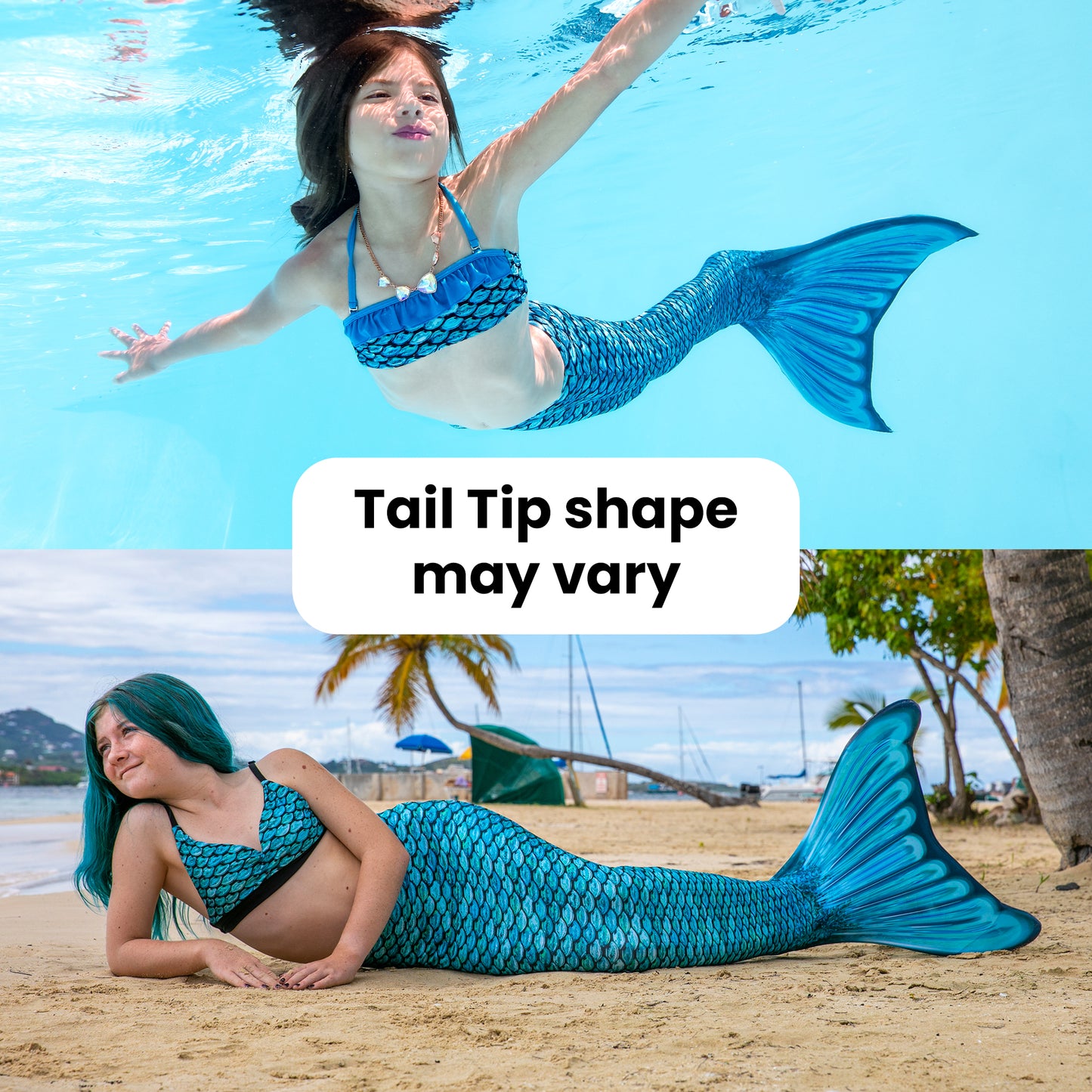 Tidal Teal Mermaid Tail