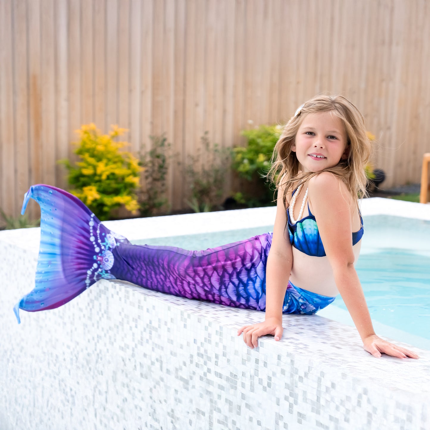 New Purple Fantasy Starter Mermaid Tail with Monofin