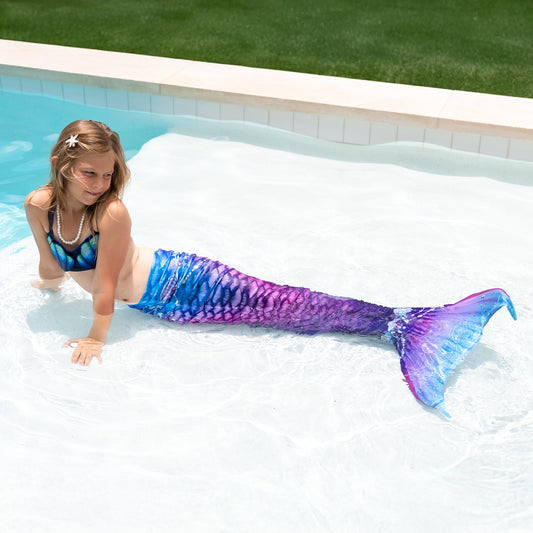 New Purple Fantasy Starter Mermaid Tail with Monofin