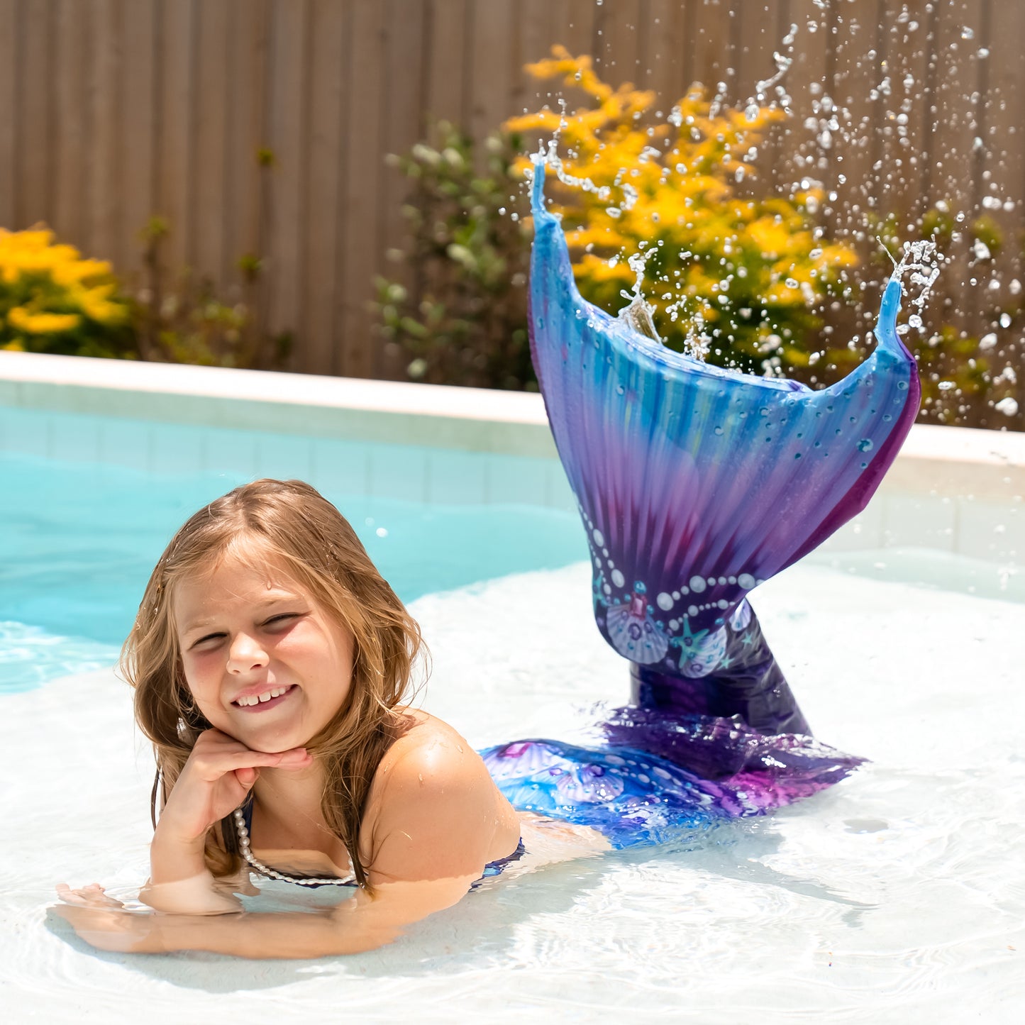 New Purple Fantasy Starter Mermaid Tail with Monofin