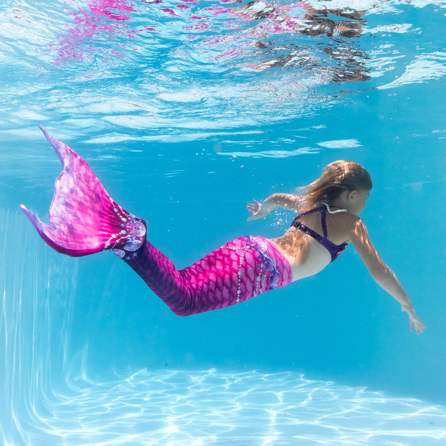 New Pink Fantasy Starter Mermaid Tail with Monofin