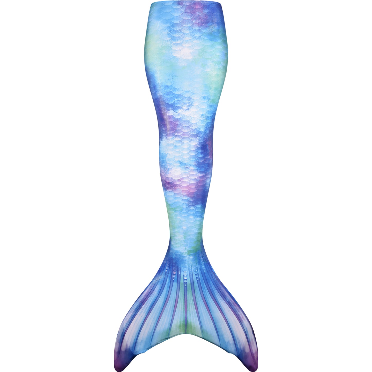 Watercolor Waves Mermaid Tail