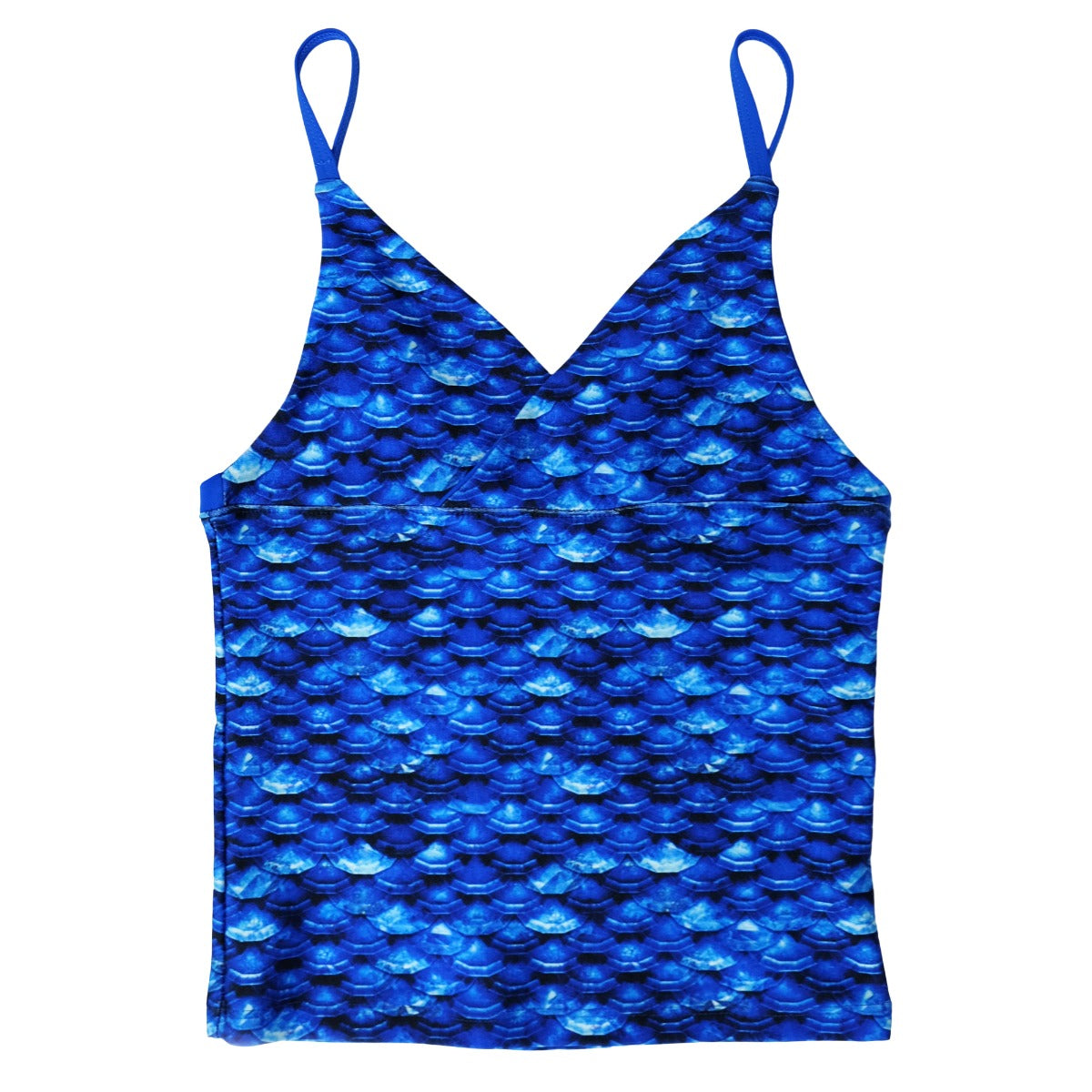 Girls Arctic Blue Tankini Top & Bottom Set