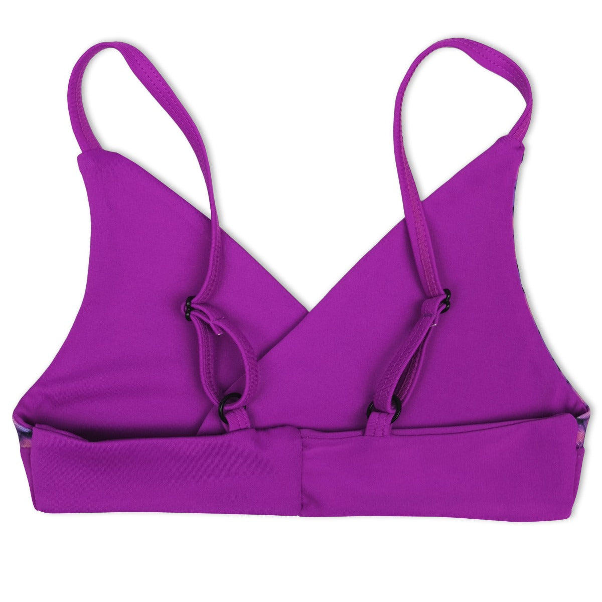 Girls Asian Magenta Reversible Bikini Top & Bottom Set