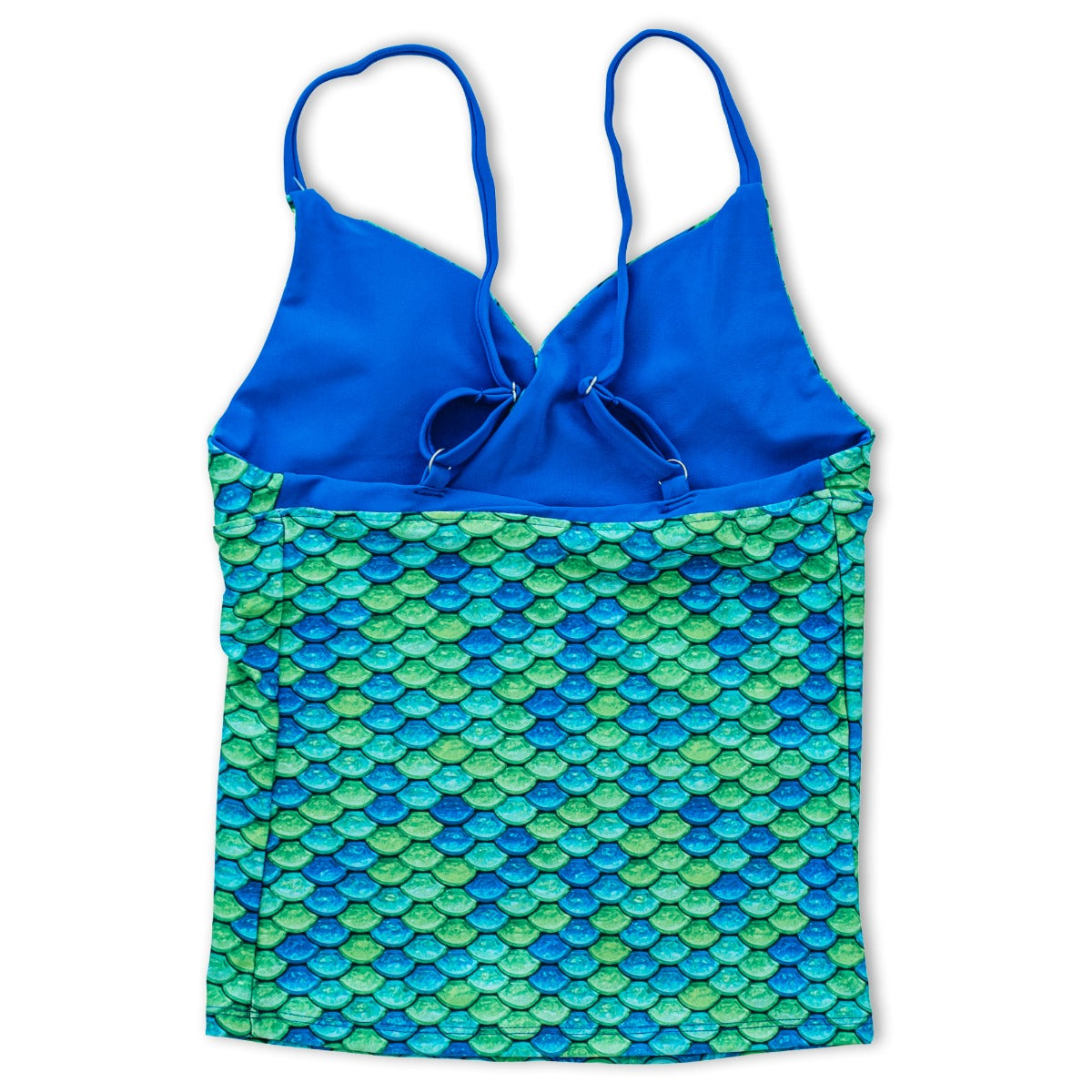 Girls Aussie Green Tankini Top & Bottom Set