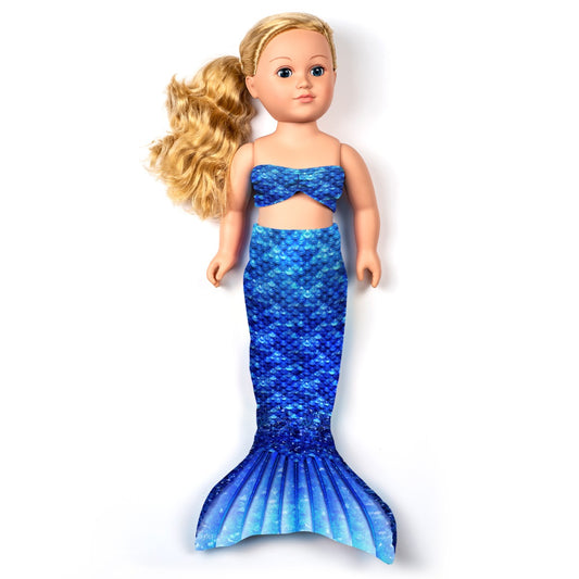 Arctic Blue Doll Tail Set - 18-Inch