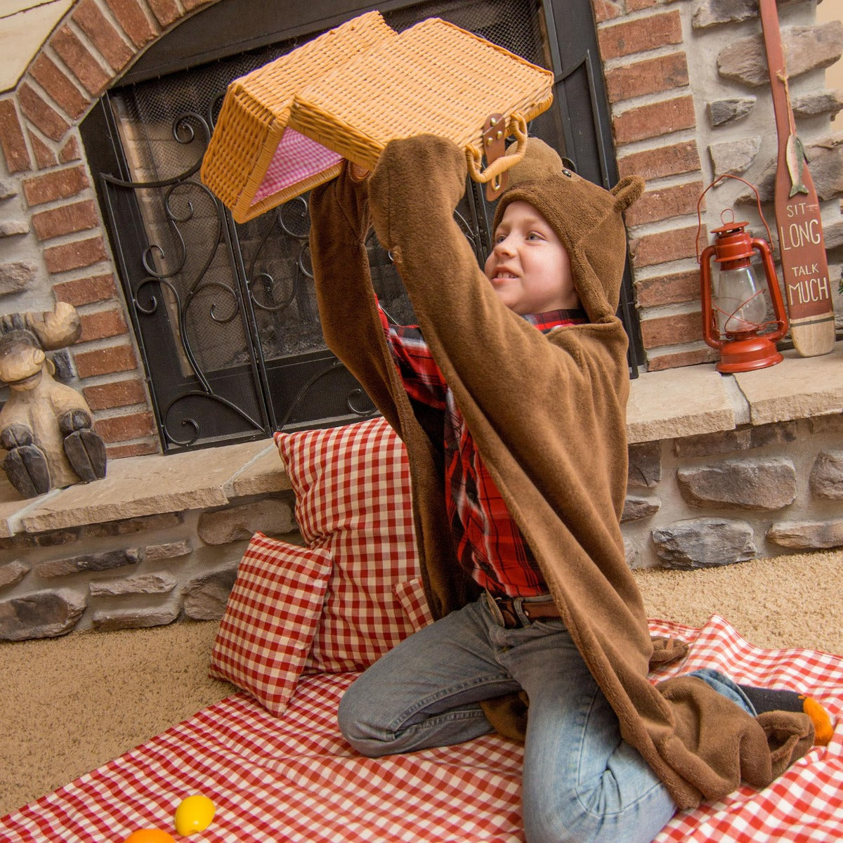 Wild Things Timber Brown Bear Blanket - Factory Second