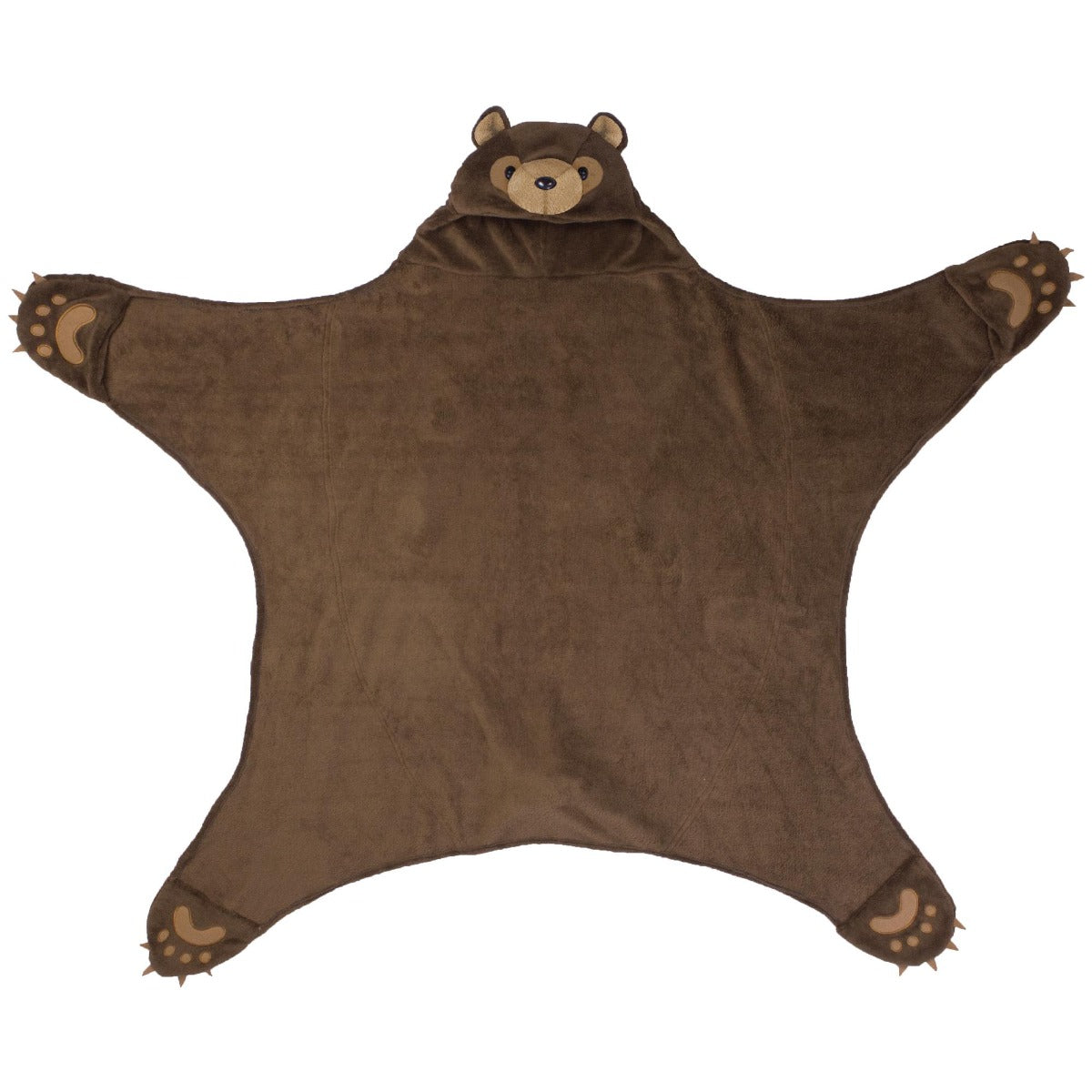 Manta de oso marrón de madera de Wild Things