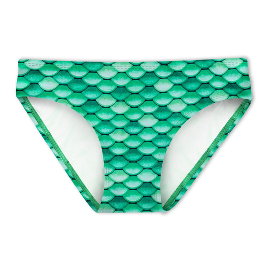 Keltisches grünes Bikiniunterteil für Mädchen