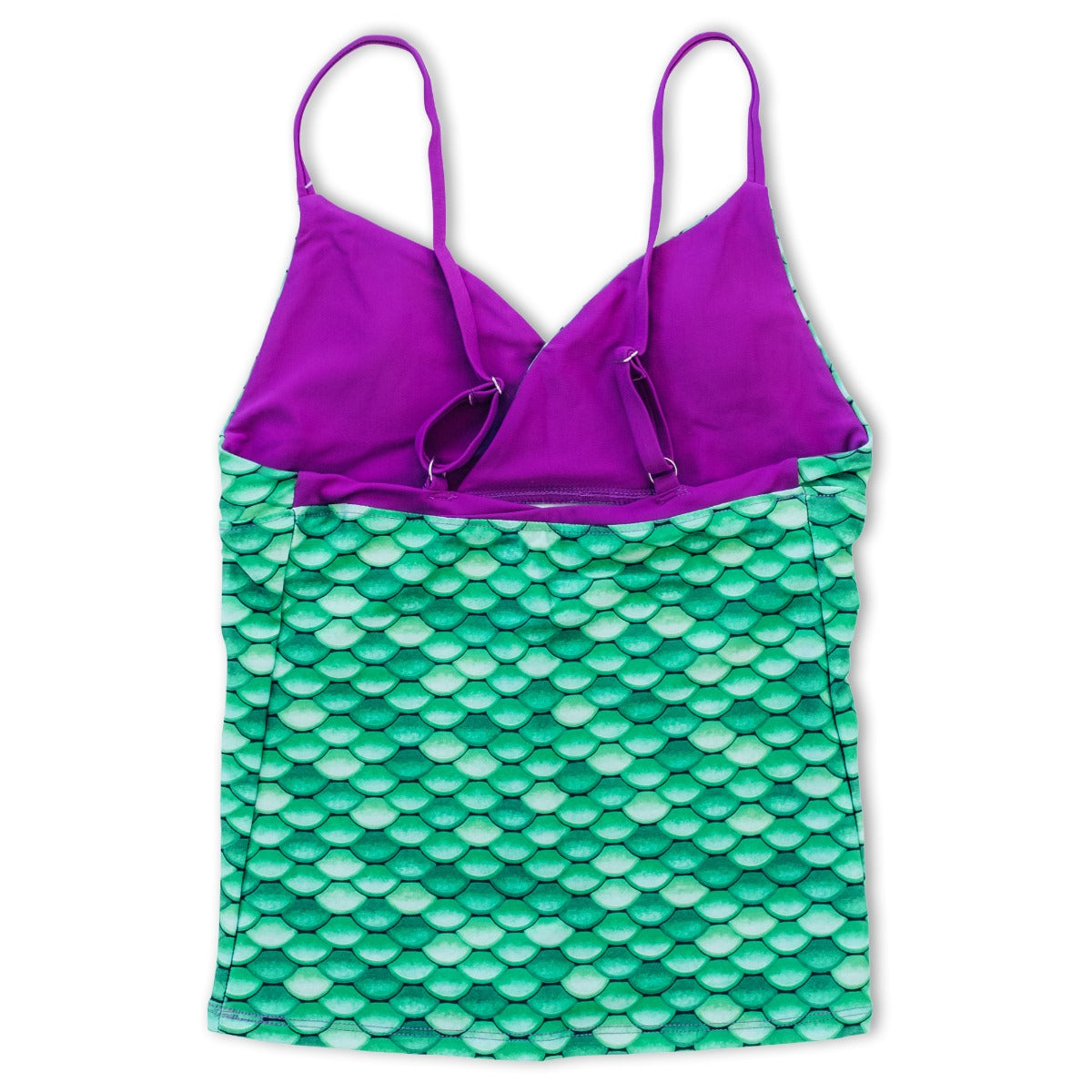 Girls Celtic Green Tankini Top & Bottom Set