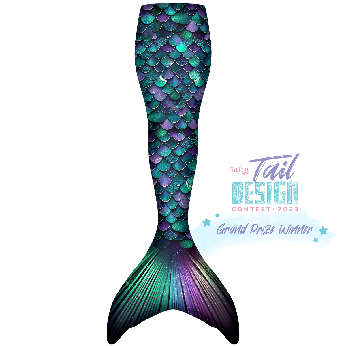 Emerald Amethyst Star Mermaid Tail