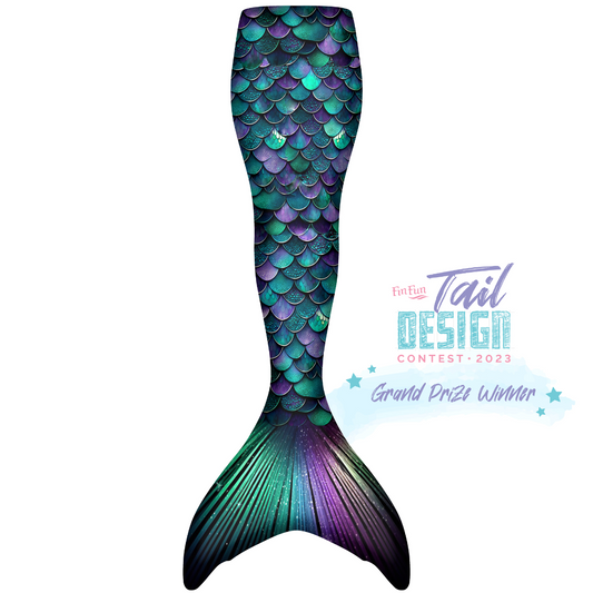 Emerald Amethyst Star Mermaid Tail