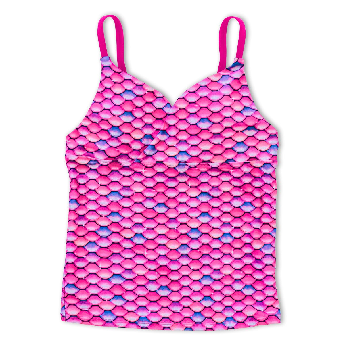 Girls Malibu Pink Tankini Top & Bottom Set