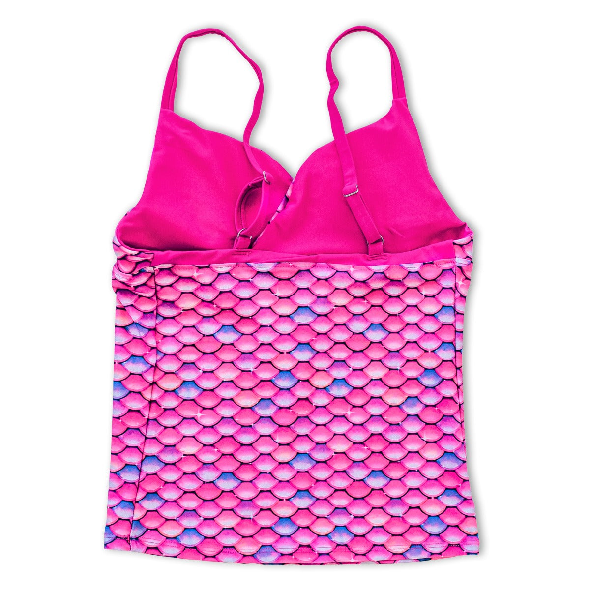 Girls Malibu Pink Tankini Top & Bottom Set